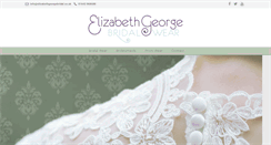 Desktop Screenshot of elizabethgeorgebridal.co.uk