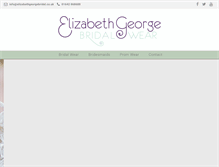 Tablet Screenshot of elizabethgeorgebridal.co.uk